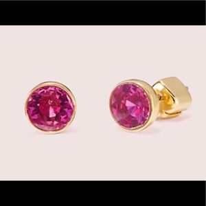 Kate Spade New York Reflecting Pool FUCHSIA PINK Mini Round Stud Earrings